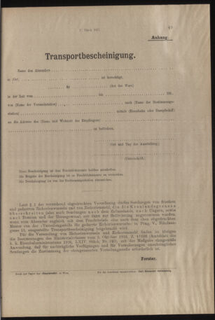 Verordnungs- und Anzeige-Blatt der k.k. General-Direction der österr. Staatsbahnen 19170117 Seite: 7