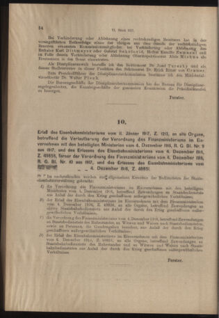 Verordnungs- und Anzeige-Blatt der k.k. General-Direction der österr. Staatsbahnen 19170120 Seite: 4