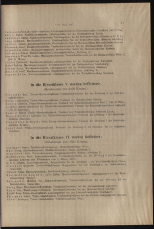 Verordnungs- und Anzeige-Blatt der k.k. General-Direction der österr. Staatsbahnen 19170125 Seite: 11