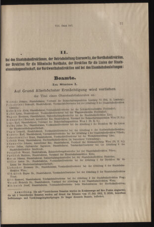 Verordnungs- und Anzeige-Blatt der k.k. General-Direction der österr. Staatsbahnen 19170125 Seite: 7