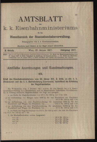 Verordnungs- und Anzeige-Blatt der k.k. General-Direction der österr. Staatsbahnen 19170127 Seite: 3