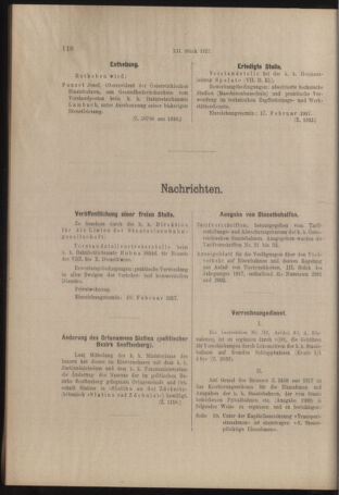 Verordnungs- und Anzeige-Blatt der k.k. General-Direction der österr. Staatsbahnen 19170203 Seite: 2