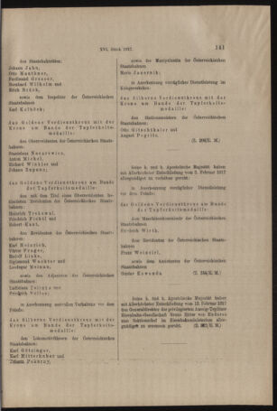 Verordnungs- und Anzeige-Blatt der k.k. General-Direction der österr. Staatsbahnen 19170224 Seite: 11