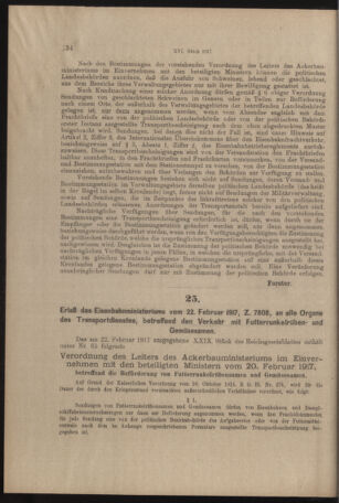 Verordnungs- und Anzeige-Blatt der k.k. General-Direction der österr. Staatsbahnen 19170224 Seite: 4