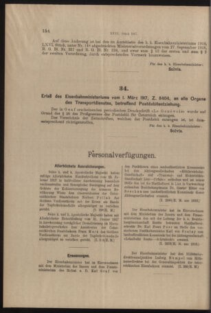 Verordnungs- und Anzeige-Blatt der k.k. General-Direction der österr. Staatsbahnen 19170310 Seite: 2