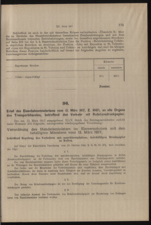 Verordnungs- und Anzeige-Blatt der k.k. General-Direction der österr. Staatsbahnen 19170317 Seite: 3