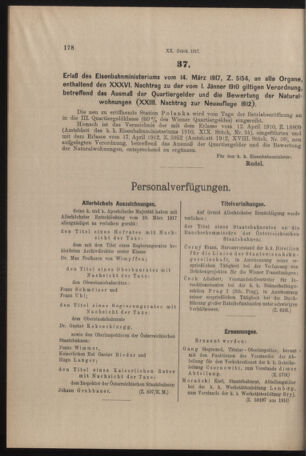 Verordnungs- und Anzeige-Blatt der k.k. General-Direction der österr. Staatsbahnen 19170317 Seite: 6