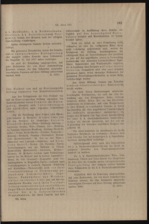 Verordnungs- und Anzeige-Blatt der k.k. General-Direction der österr. Staatsbahnen 19170317 Seite: 9