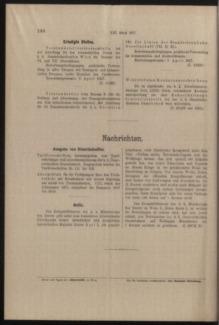 Verordnungs- und Anzeige-Blatt der k.k. General-Direction der österr. Staatsbahnen 19170324 Seite: 14