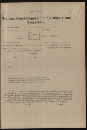 Verordnungs- und Anzeige-Blatt der k.k. General-Direction der österr. Staatsbahnen 19170324 Seite: 7