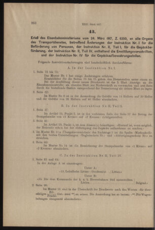 Verordnungs- und Anzeige-Blatt der k.k. General-Direction der österr. Staatsbahnen 19170331 Seite: 4