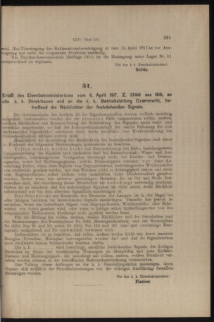 Verordnungs- und Anzeige-Blatt der k.k. General-Direction der österr. Staatsbahnen 19170414 Seite: 3