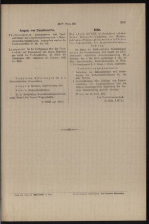 Verordnungs- und Anzeige-Blatt der k.k. General-Direction der österr. Staatsbahnen 19170414 Seite: 5