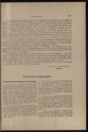 Verordnungs- und Anzeige-Blatt der k.k. General-Direction der österr. Staatsbahnen 19170428 Seite: 3