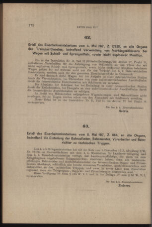 Verordnungs- und Anzeige-Blatt der k.k. General-Direction der österr. Staatsbahnen 19170512 Seite: 8