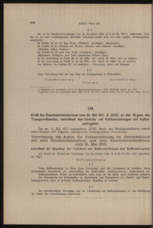 Verordnungs- und Anzeige-Blatt der k.k. General-Direction der österr. Staatsbahnen 19170530 Seite: 2