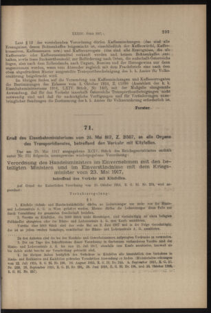 Verordnungs- und Anzeige-Blatt der k.k. General-Direction der österr. Staatsbahnen 19170530 Seite: 5