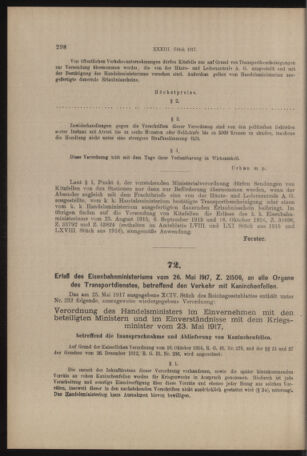 Verordnungs- und Anzeige-Blatt der k.k. General-Direction der österr. Staatsbahnen 19170530 Seite: 6