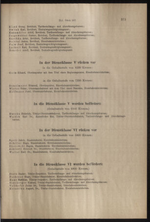 Verordnungs- und Anzeige-Blatt der k.k. General-Direction der österr. Staatsbahnen 19170707 Seite: 15