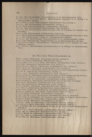 Verordnungs- und Anzeige-Blatt der k.k. General-Direction der österr. Staatsbahnen 19170707 Seite: 20