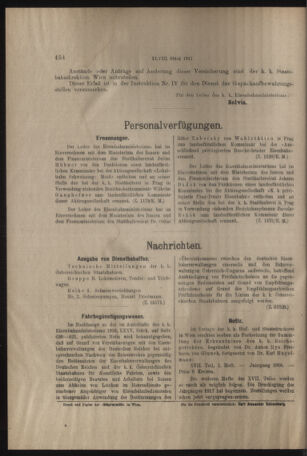 Verordnungs- und Anzeige-Blatt der k.k. General-Direction der österr. Staatsbahnen 19170818 Seite: 8