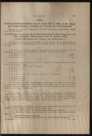 Verordnungs- und Anzeige-Blatt der k.k. General-Direction der österr. Staatsbahnen 19170825 Seite: 5