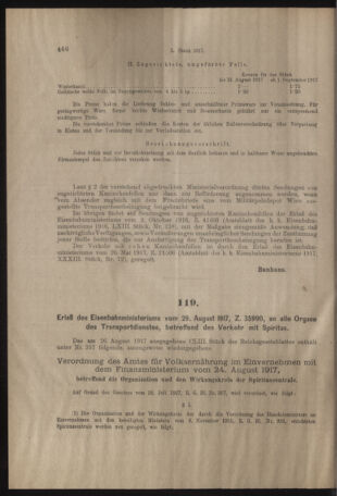 Verordnungs- und Anzeige-Blatt der k.k. General-Direction der österr. Staatsbahnen 19170901 Seite: 4