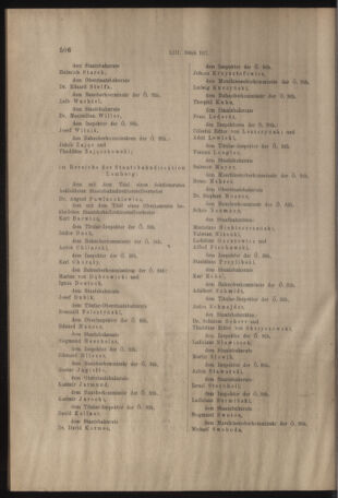 Verordnungs- und Anzeige-Blatt der k.k. General-Direction der österr. Staatsbahnen 19170907 Seite: 16