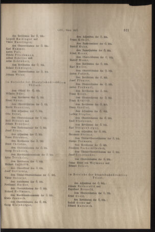 Verordnungs- und Anzeige-Blatt der k.k. General-Direction der österr. Staatsbahnen 19170907 Seite: 23