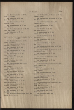 Verordnungs- und Anzeige-Blatt der k.k. General-Direction der österr. Staatsbahnen 19170907 Seite: 33