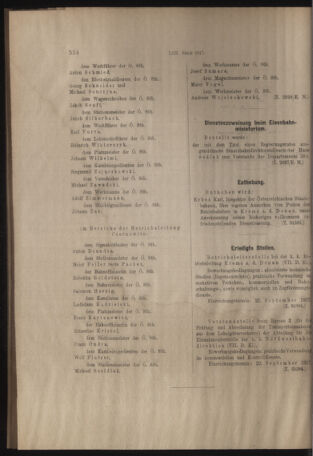 Verordnungs- und Anzeige-Blatt der k.k. General-Direction der österr. Staatsbahnen 19170907 Seite: 46