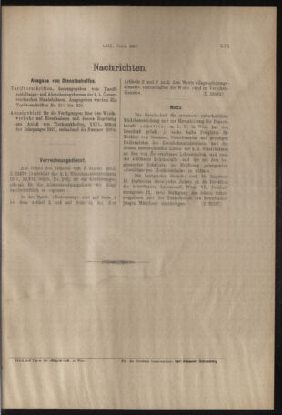 Verordnungs- und Anzeige-Blatt der k.k. General-Direction der österr. Staatsbahnen 19170907 Seite: 47