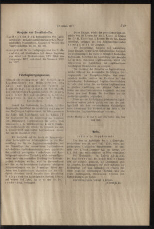 Verordnungs- und Anzeige-Blatt der k.k. General-Direction der österr. Staatsbahnen 19170915 Seite: 7