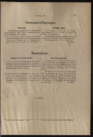 Verordnungs- und Anzeige-Blatt der k.k. General-Direction der österr. Staatsbahnen 19170922 Seite: 5