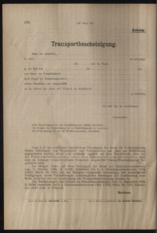 Verordnungs- und Anzeige-Blatt der k.k. General-Direction der österr. Staatsbahnen 19170929 Seite: 12