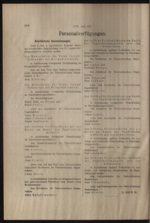 Verordnungs- und Anzeige-Blatt der k.k. General-Direction der österr. Staatsbahnen 19170929 Seite: 6