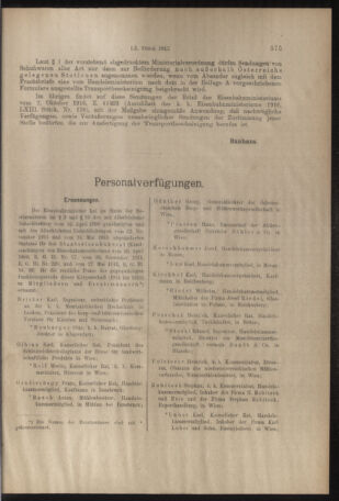 Verordnungs- und Anzeige-Blatt der k.k. General-Direction der österr. Staatsbahnen 19171006 Seite: 3