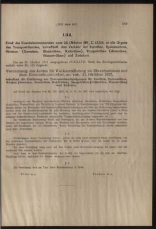 Verordnungs- und Anzeige-Blatt der k.k. General-Direction der österr. Staatsbahnen 19171027 Seite: 5