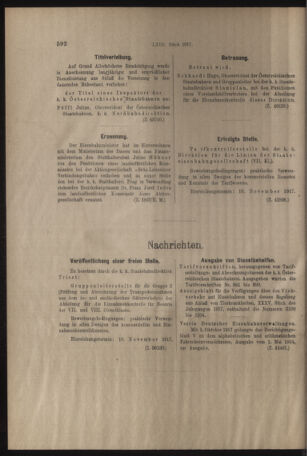 Verordnungs- und Anzeige-Blatt der k.k. General-Direction der österr. Staatsbahnen 19171027 Seite: 8