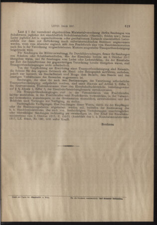 Verordnungs- und Anzeige-Blatt der k.k. General-Direction der österr. Staatsbahnen 19171112 Seite: 5