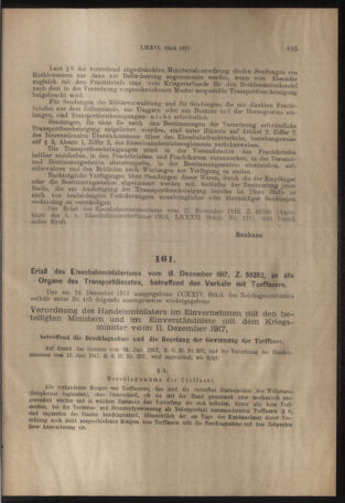 Verordnungs- und Anzeige-Blatt der k.k. General-Direction der österr. Staatsbahnen 19171222 Seite: 13