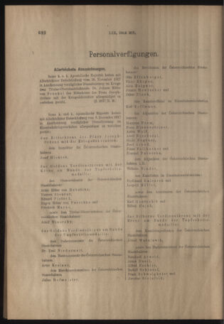 Verordnungs- und Anzeige-Blatt der k.k. General-Direction der österr. Staatsbahnen 19171222 Seite: 20