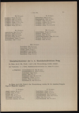 Verordnungs- und Anzeige-Blatt der k.k. General-Direction der österr. Staatsbahnen 19180104 Seite: 15