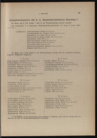 Verordnungs- und Anzeige-Blatt der k.k. General-Direction der österr. Staatsbahnen 19180104 Seite: 23