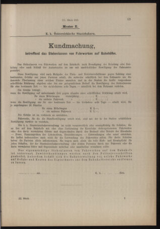 Verordnungs- und Anzeige-Blatt der k.k. General-Direction der österr. Staatsbahnen 19180112 Seite: 17