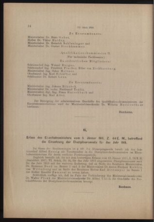 Verordnungs- und Anzeige-Blatt der k.k. General-Direction der österr. Staatsbahnen 19180112 Seite: 2