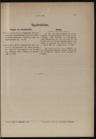 Verordnungs- und Anzeige-Blatt der k.k. General-Direction der österr. Staatsbahnen 19180201 Seite: 3