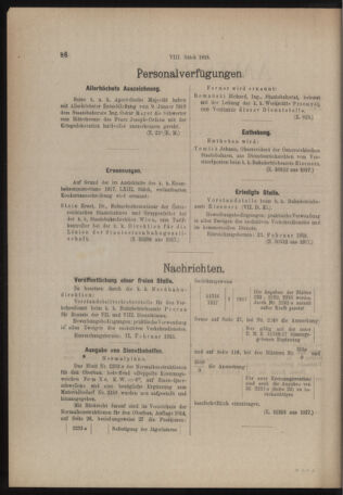 Verordnungs- und Anzeige-Blatt der k.k. General-Direction der österr. Staatsbahnen 19180209 Seite: 2