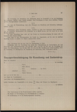 Verordnungs- und Anzeige-Blatt der k.k. General-Direction der österr. Staatsbahnen 19180223 Seite: 3