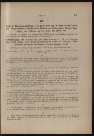 Verordnungs- und Anzeige-Blatt der k.k. General-Direction der österr. Staatsbahnen 19180302 Seite: 3